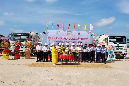 LỄ ĐỘNG THỔ DỰ ÁN NHÀ MÁY SẢN XUẤT VÁN NHÂN TẠO VỚI CÔNG SUẤT 438.000 M3/ NĂM VÀ CHO THUÊ NHÀ XƯỞNG